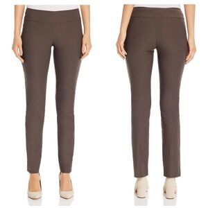 NWT NIC+ZOE Wonderstretch Straight Leg Pant in Dark Truffle